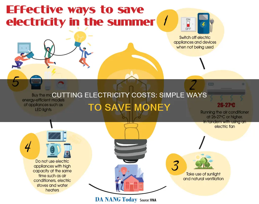 how to cut down on electricity cost