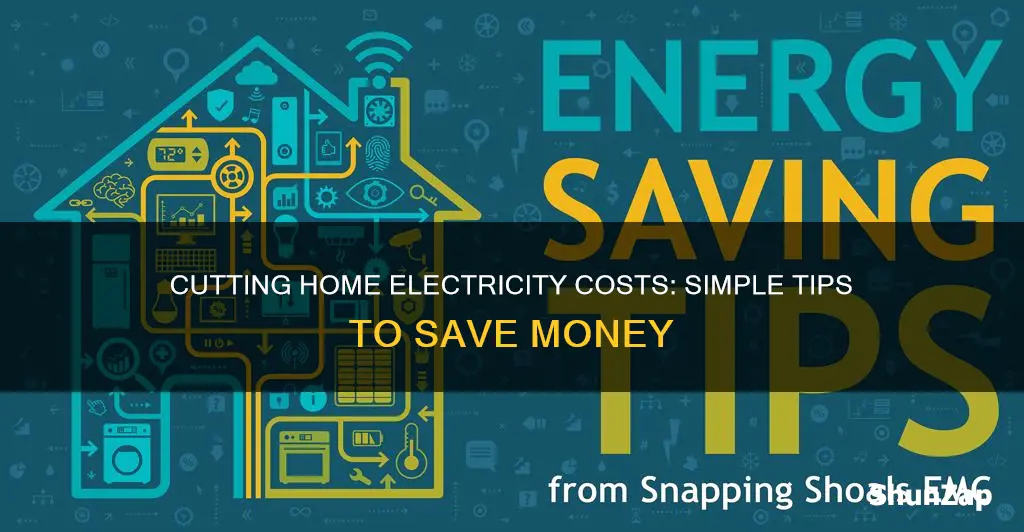 how to cut electricity costs at home
