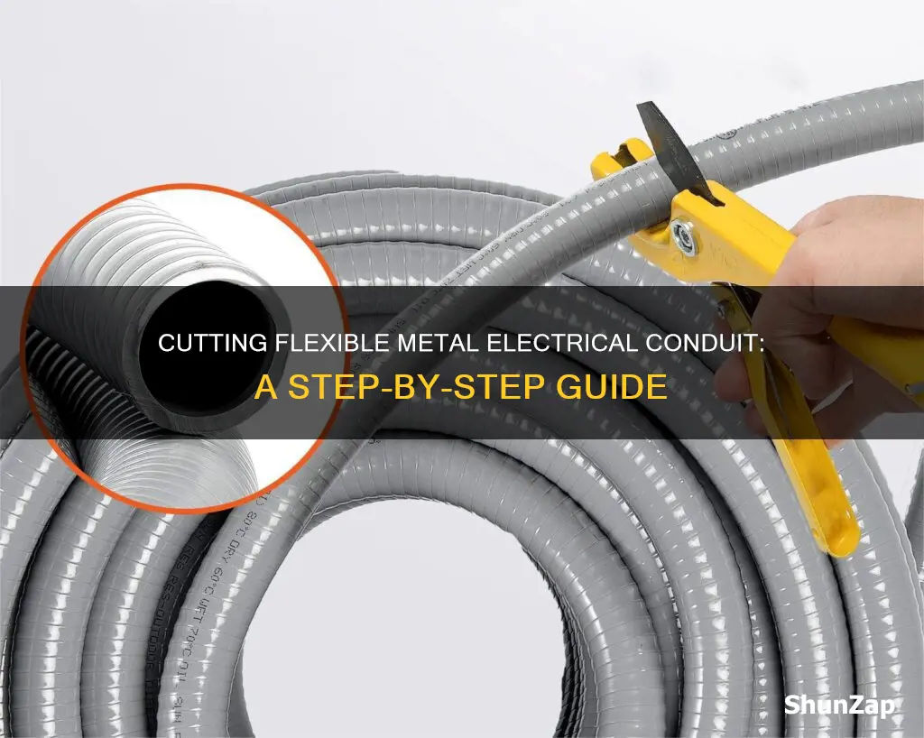 how to cut flexible metal electrical conduit
