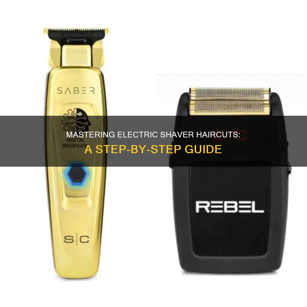 how to cut hair with electric shaver