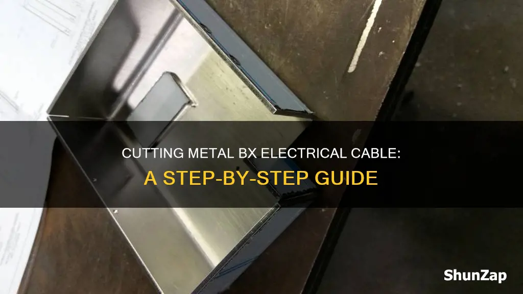 how to cut metal bx electrical cable