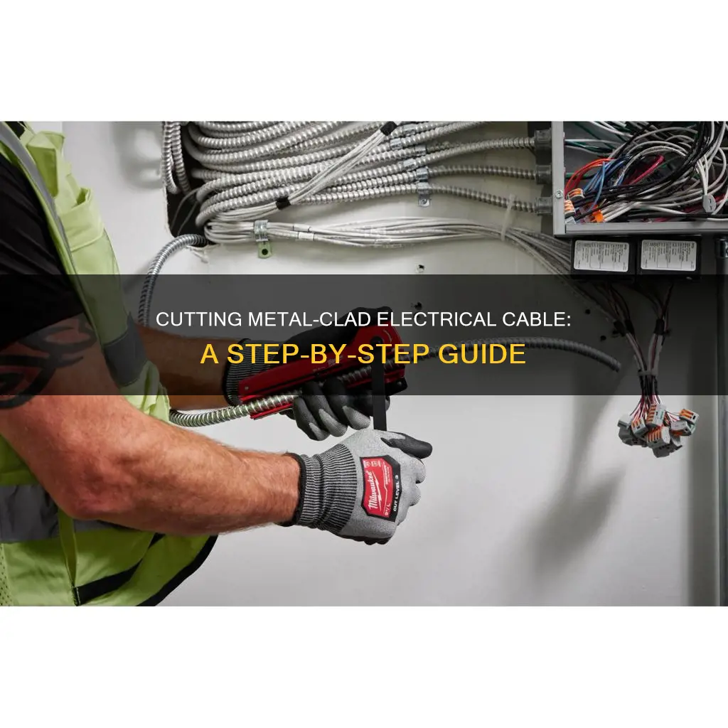 how to cut metal clad electrical cable
