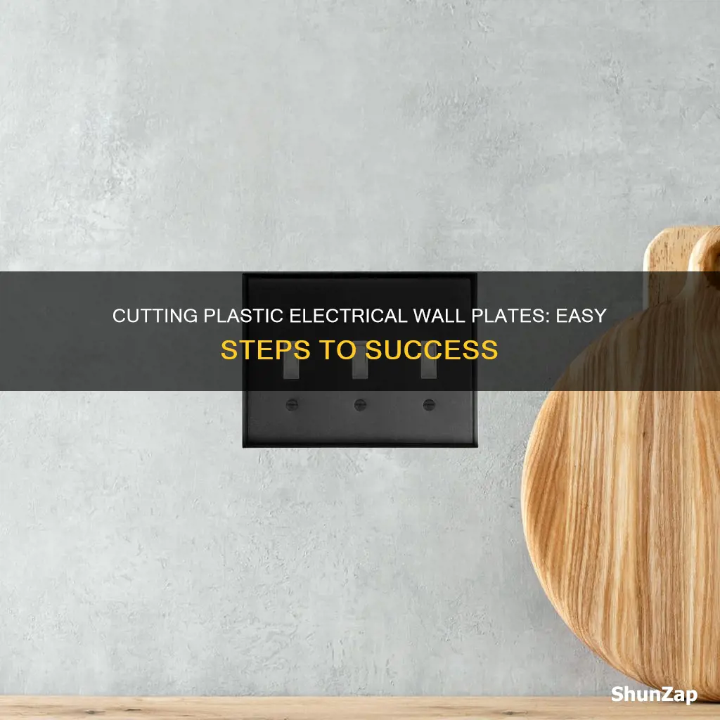 how to cut plastic electrical wall plates