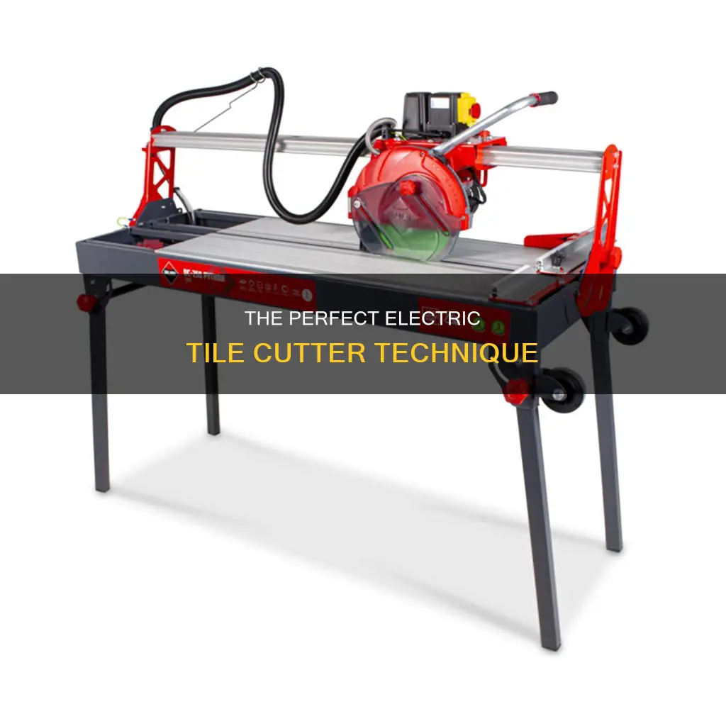 how to cut tiles with electric cutter