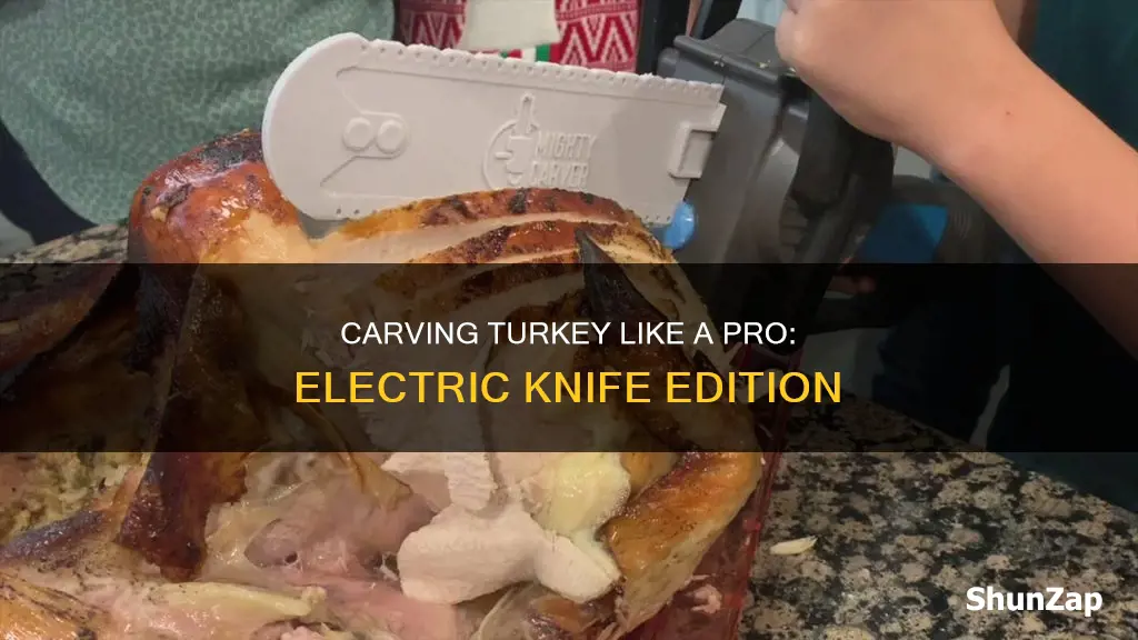how to cut turkey with electric knife