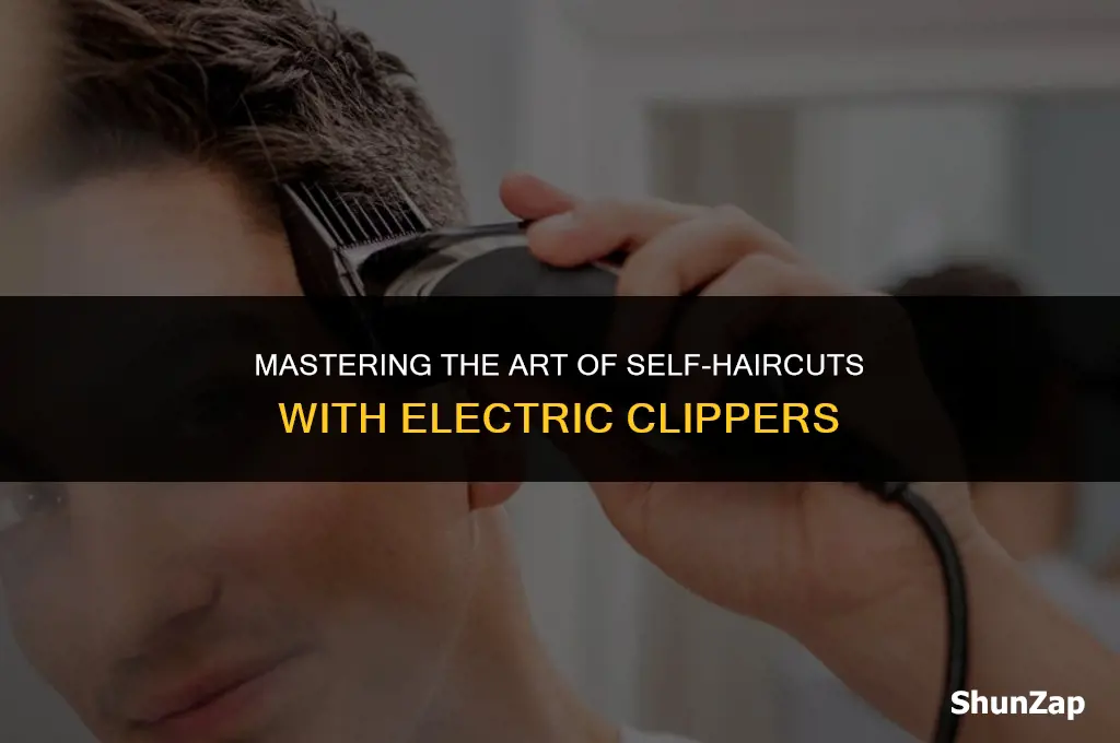 how to cut your own hair using electric clippers