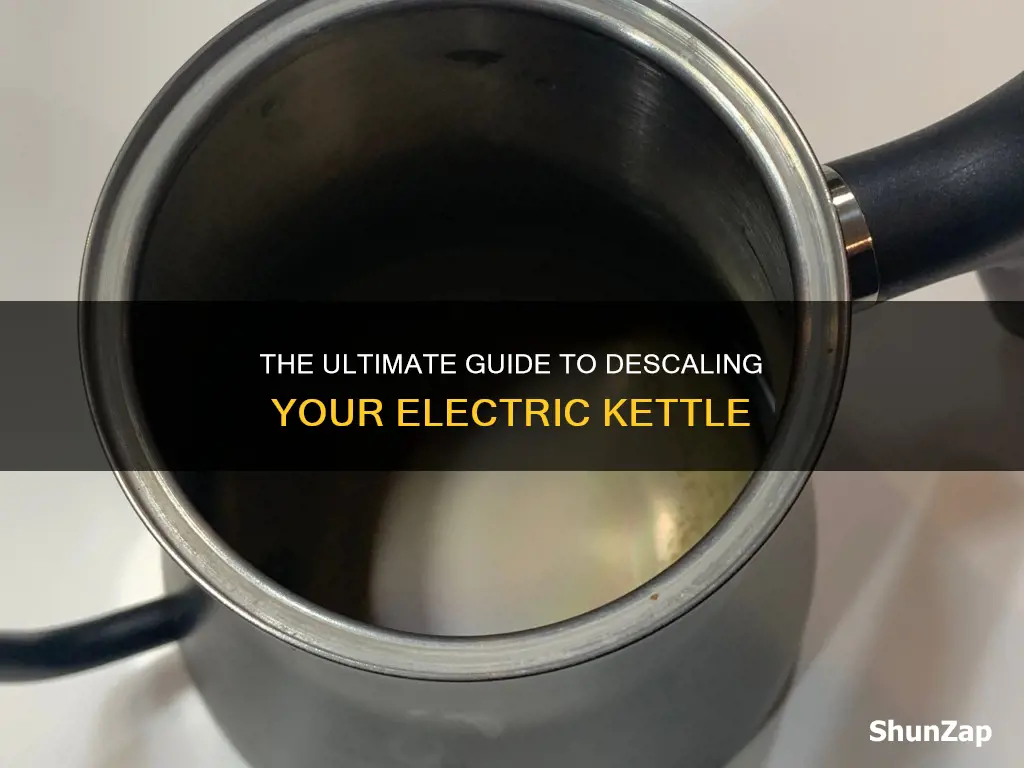 how to de-scale an electric kettle
