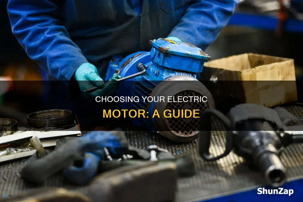 how to decide on an electric motro