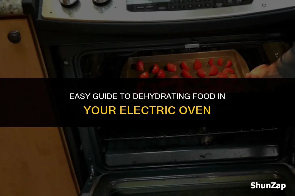 how to dehydrate food using electric oven