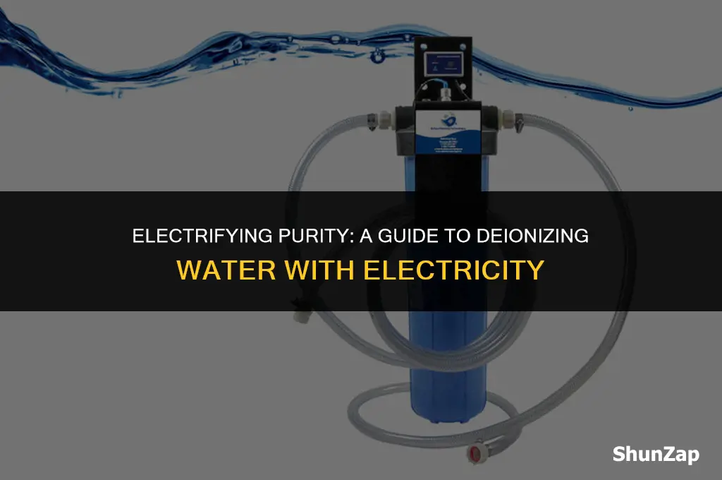 how to deionize water using electricity