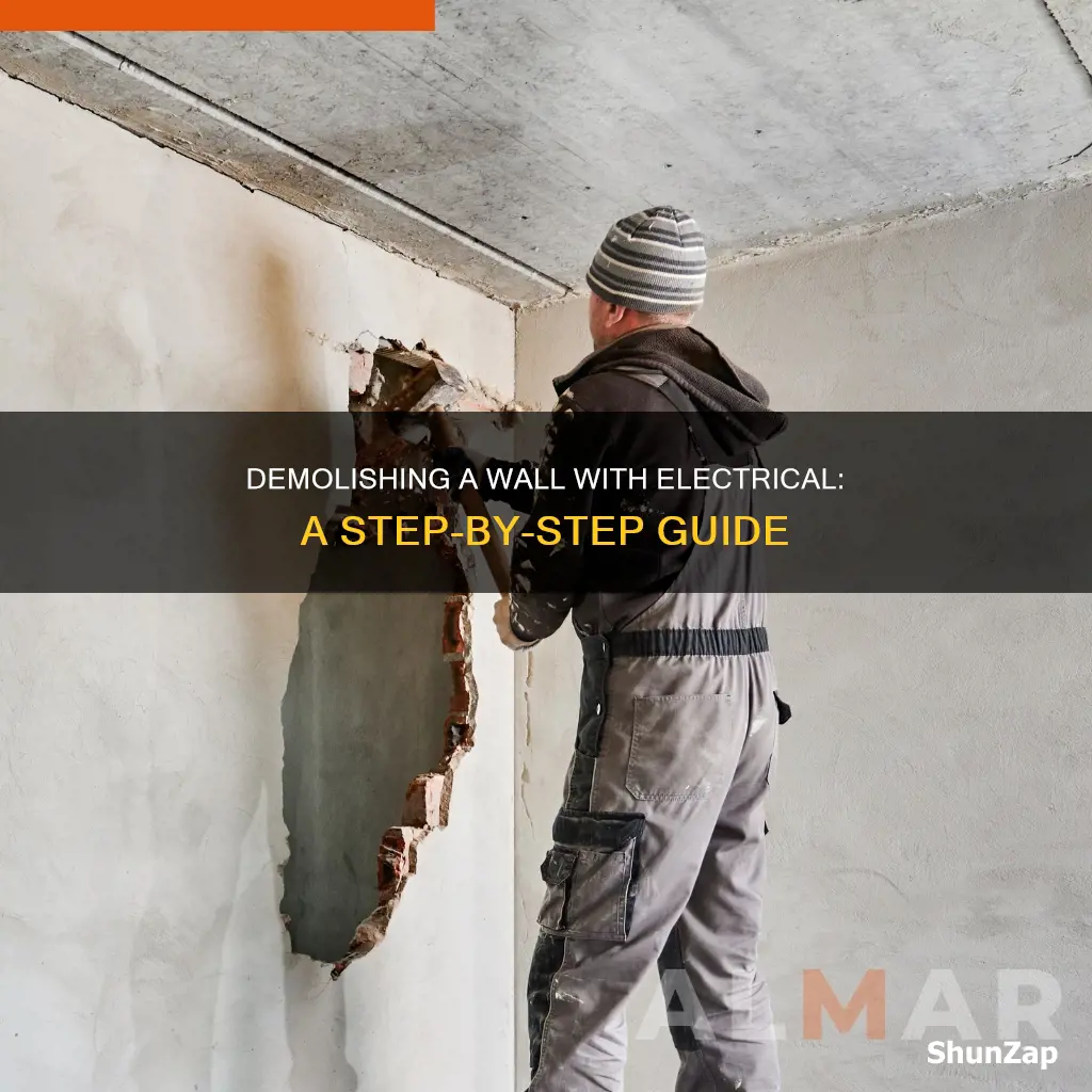 how to demo a wall with electrical