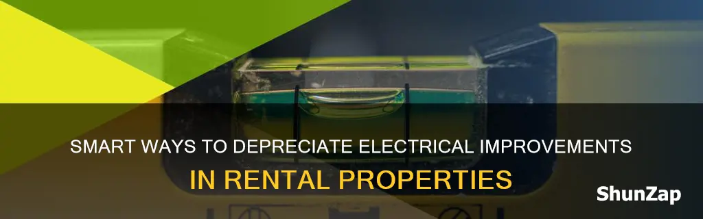 how to depreciate electrical improvment rental property