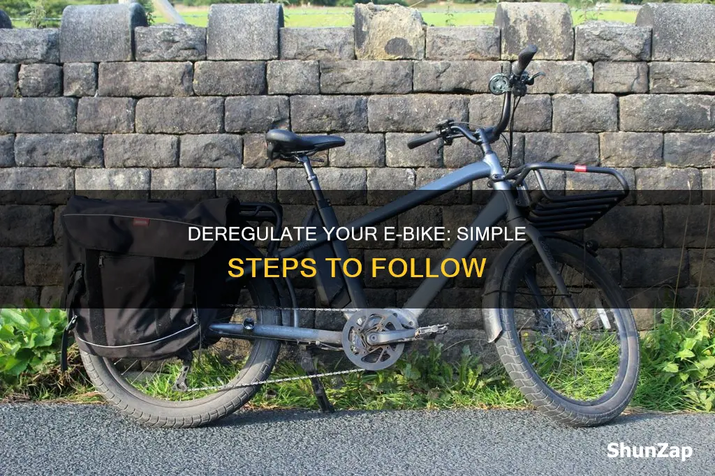 how to deregulate an electric bike