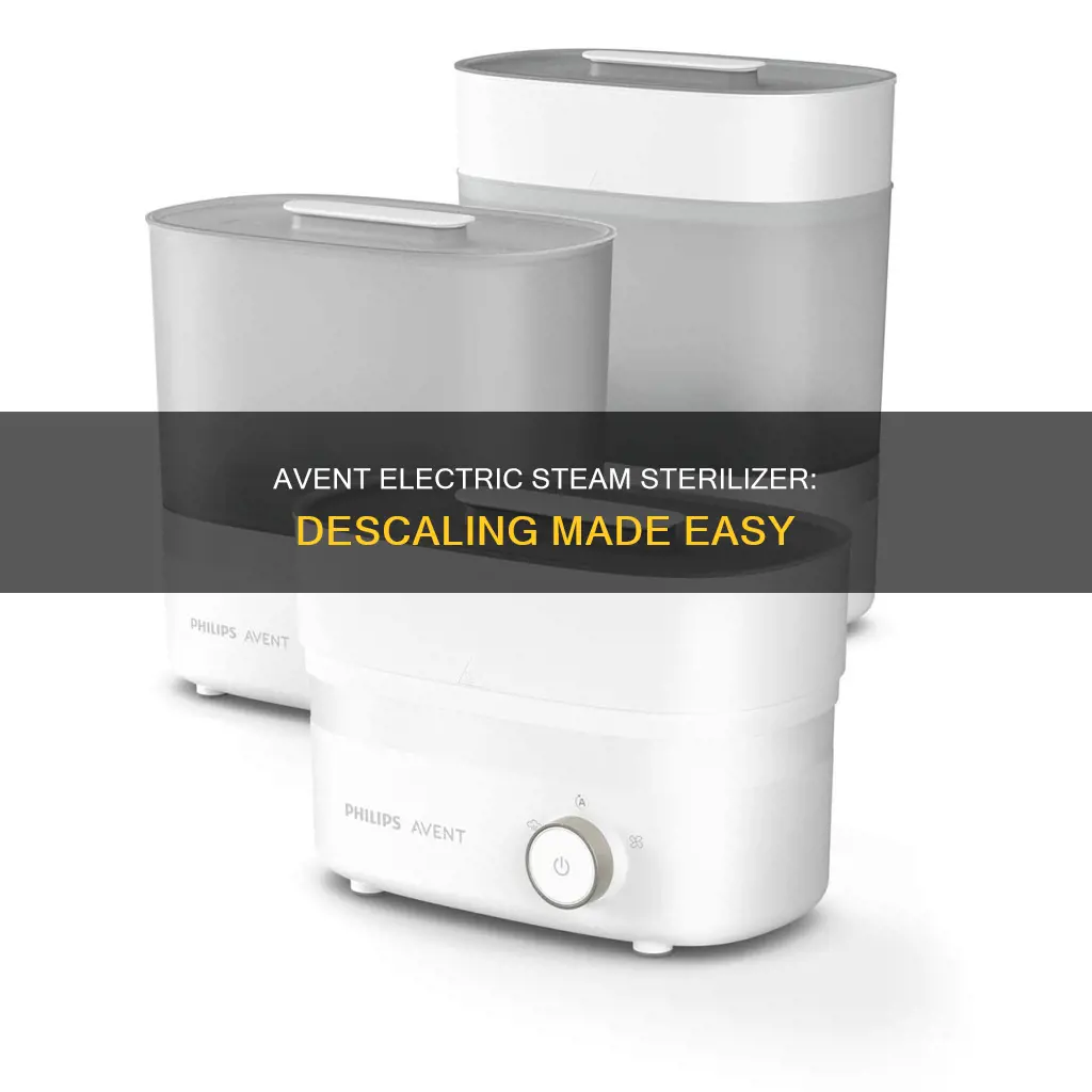 how to descale avent electric steam steriliser