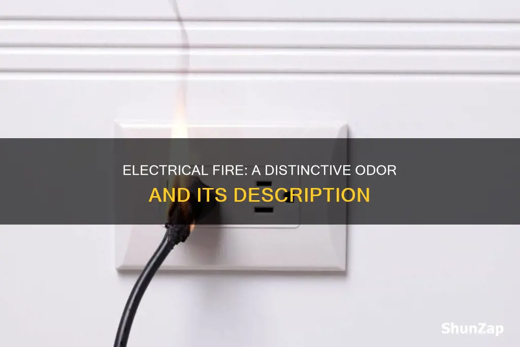 how to describe odor from electrical fire