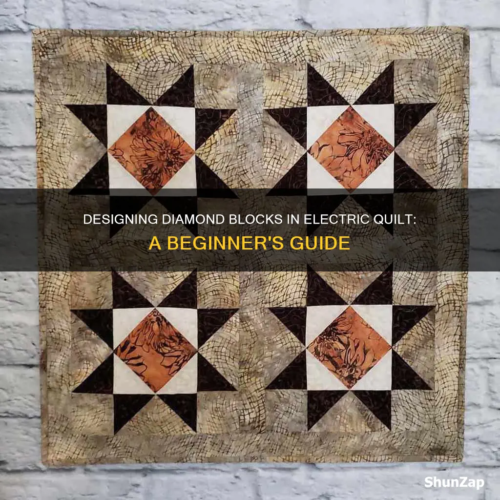 how to design diamond blocks electric quilt