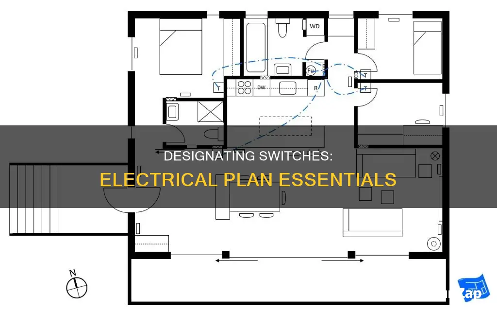 how to designate switches on electrical plan