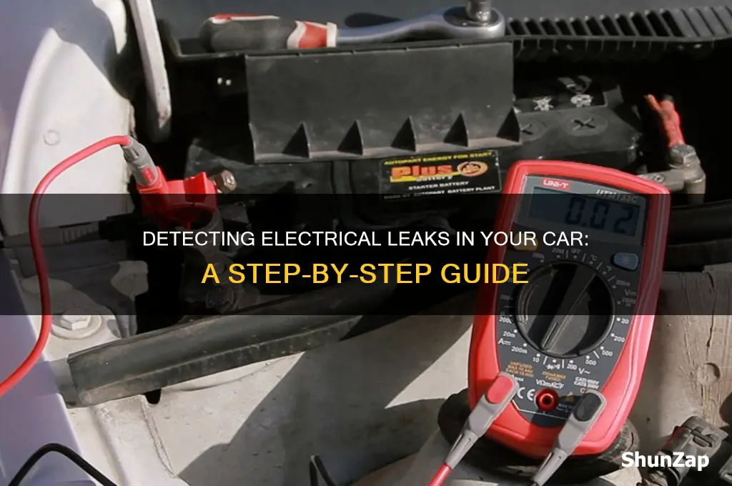how to detect electrical laekage in a car