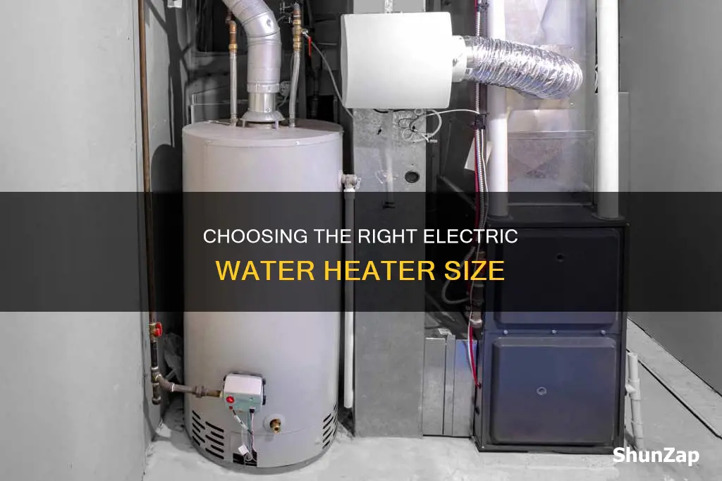 how to determine correct size electric waterheater