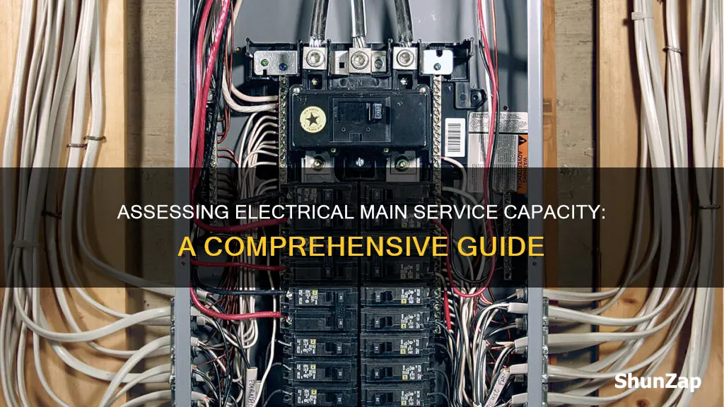 how to determine electrical main service capacity