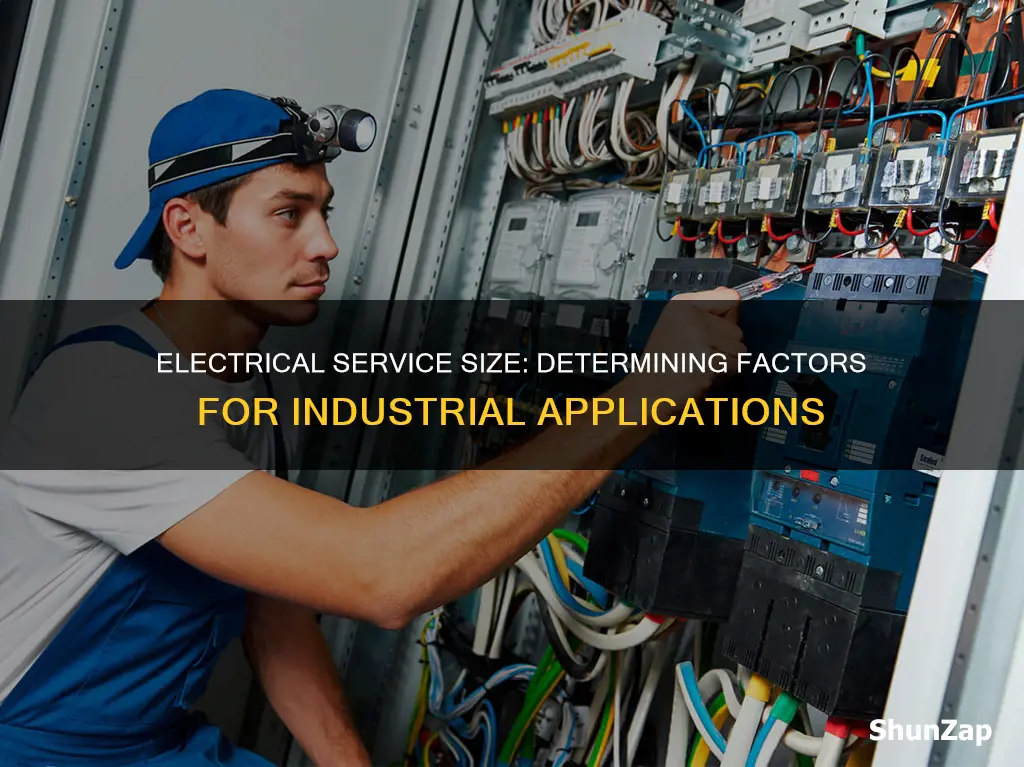 how to determine industrial electrical service size