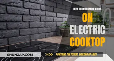 Finding Volts on Your Electric Cooktop: A Quick Guide