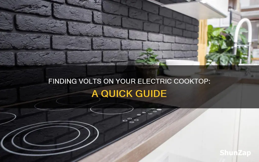 how to determine volts on electric cooktop
