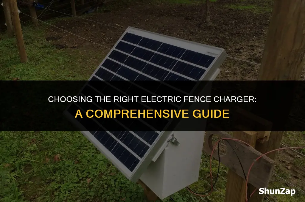 how to determine which electric fence charger to use