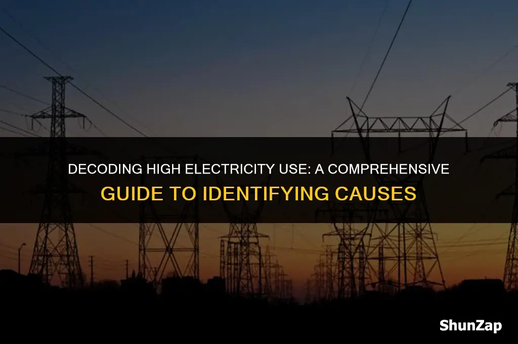 how to determine why electricity use is high