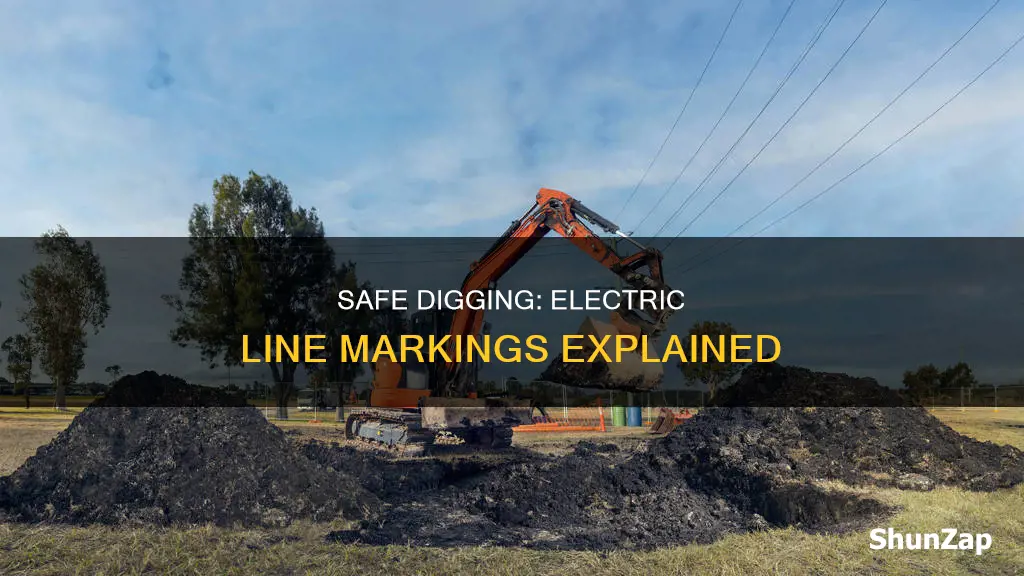 how to dig over marked electric line