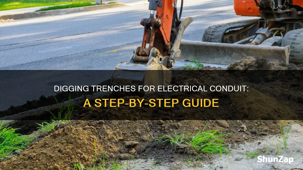 how to dig trench for electrical conduit