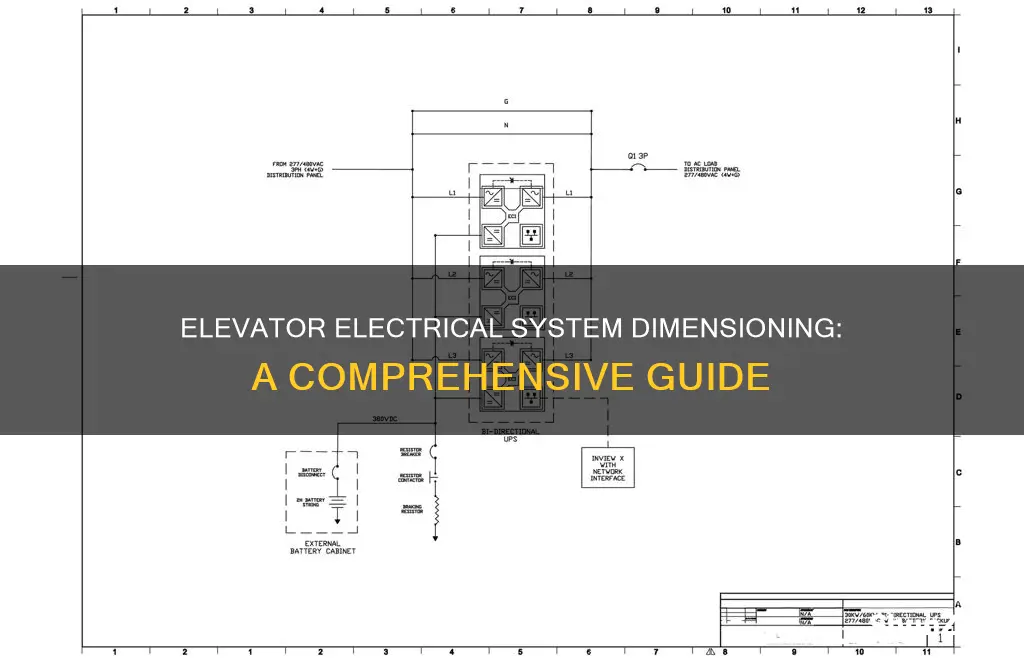 how to dimension electrical system for elevator