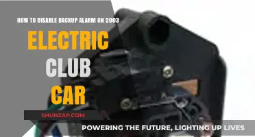 Disabling the Backup Alarm on Your 2003 Electric Club Car