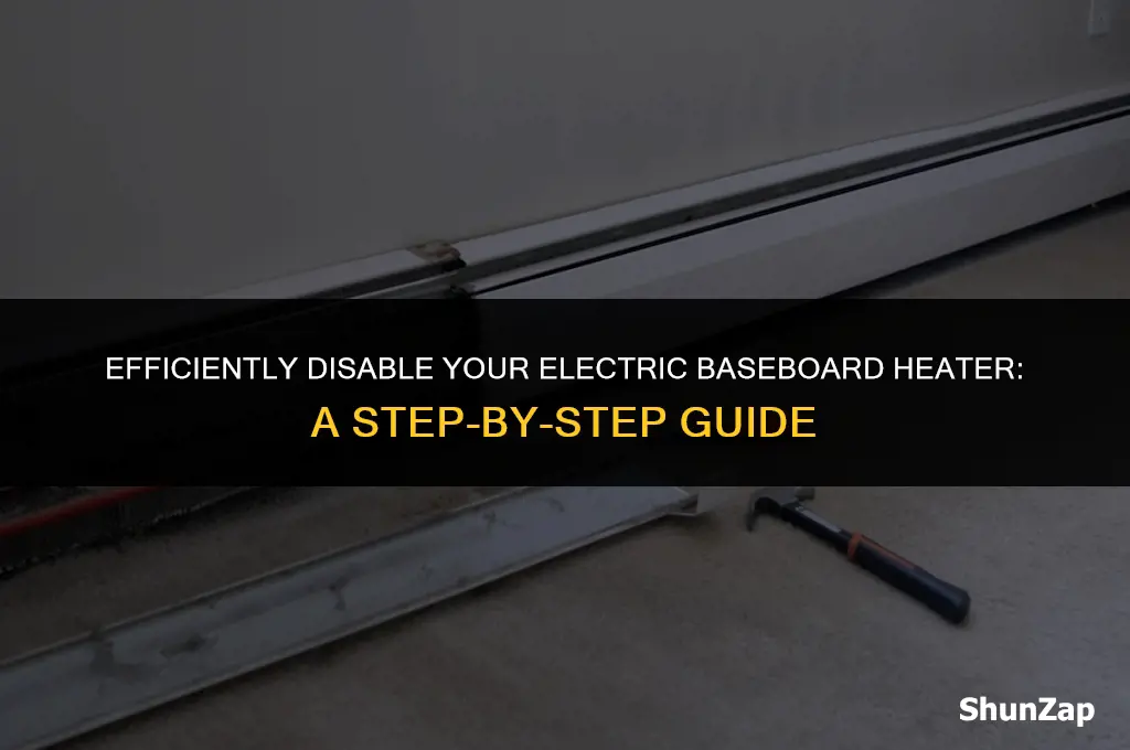 how to disable electric baseboard heater