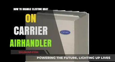Efficiently Disable Electric Heat on Your Carrier Air Handler: A Simple Guide