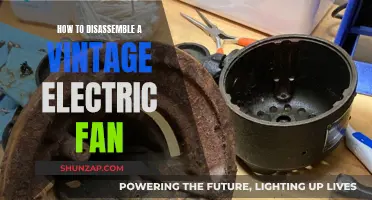 Disassembling a Vintage Electric Fan: A Step-by-Step Guide