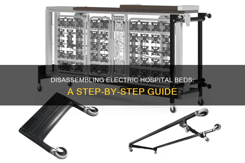 how to disassemble an electric hospital bed