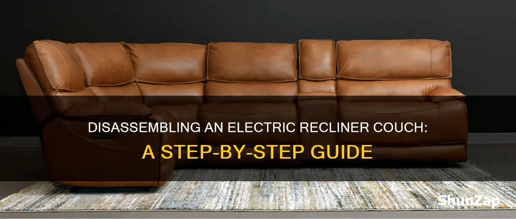 how to disassemble an electric recliner couch