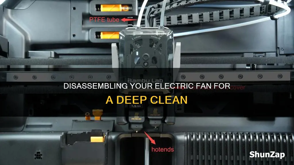 how to disassemble electric fan for cleaning