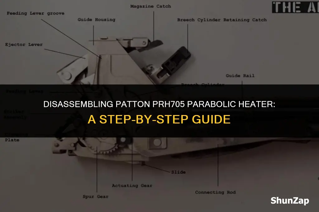 how to disassemble patton parabolic electric heater model prh705