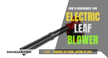 Disassembling a Toro Electric Leaf Blower: Step-by-Step Guide