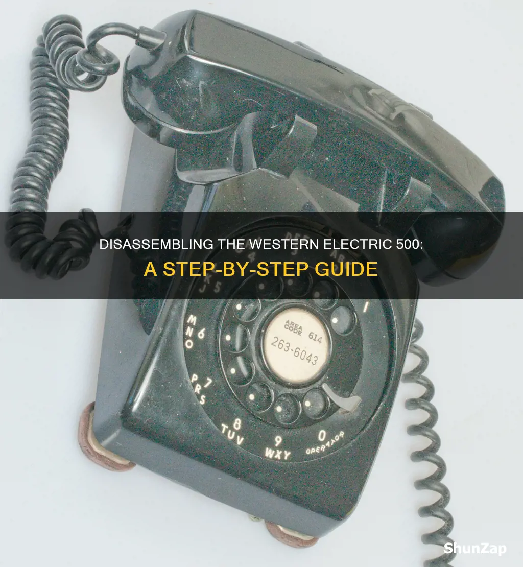 how to disassemble western electric 500 phone