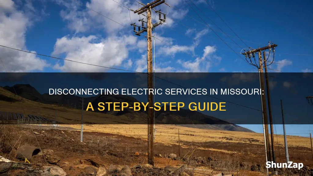how to disconect service for electric missouri