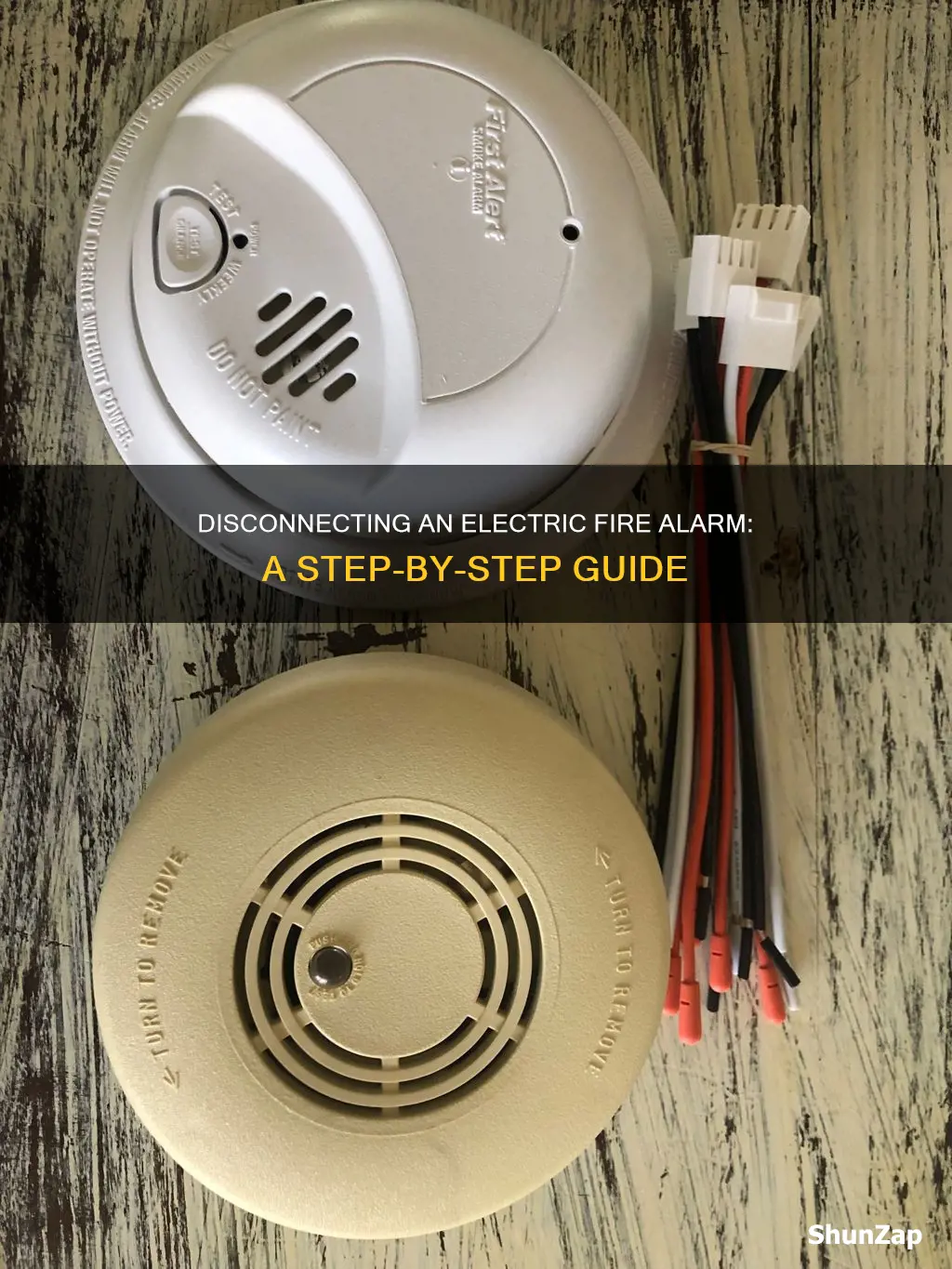 how to disconnect an electric fire alarm