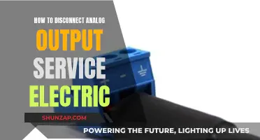 Disconnecting Analog Output: Service Electric Simplified