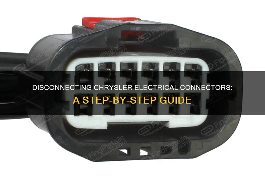 how to disconnect different chrysler electrical connectors