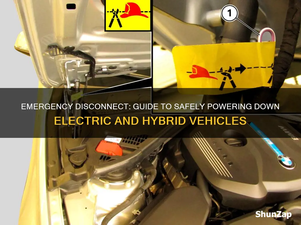 how to disconnect electric and hybrid vehicles in a emergency