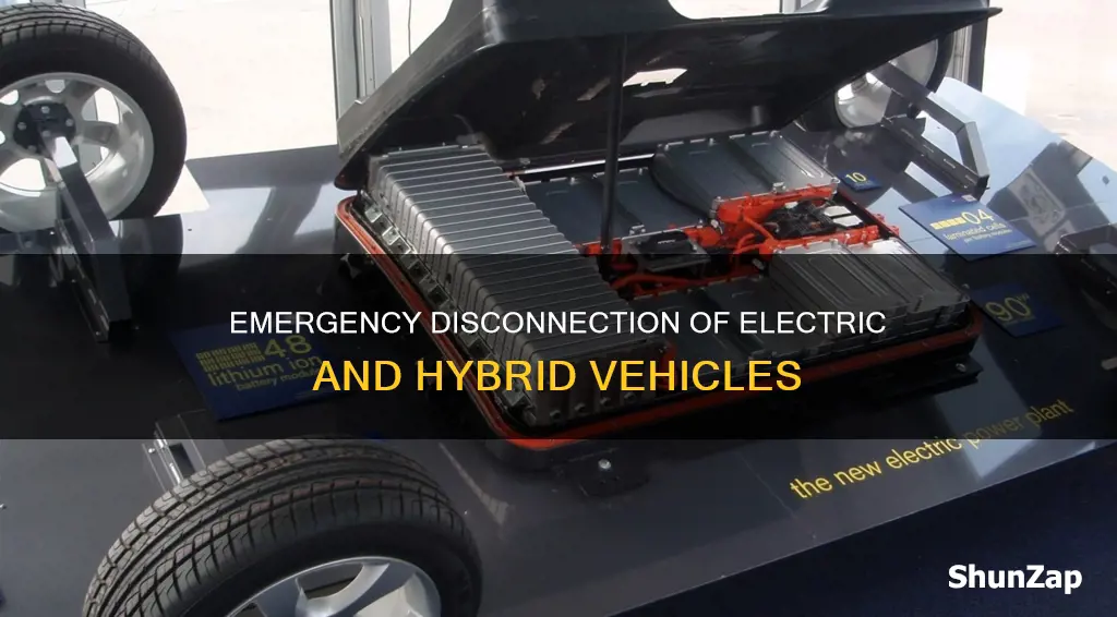 how to disconnect electric and hybrid vehicles in a emergency