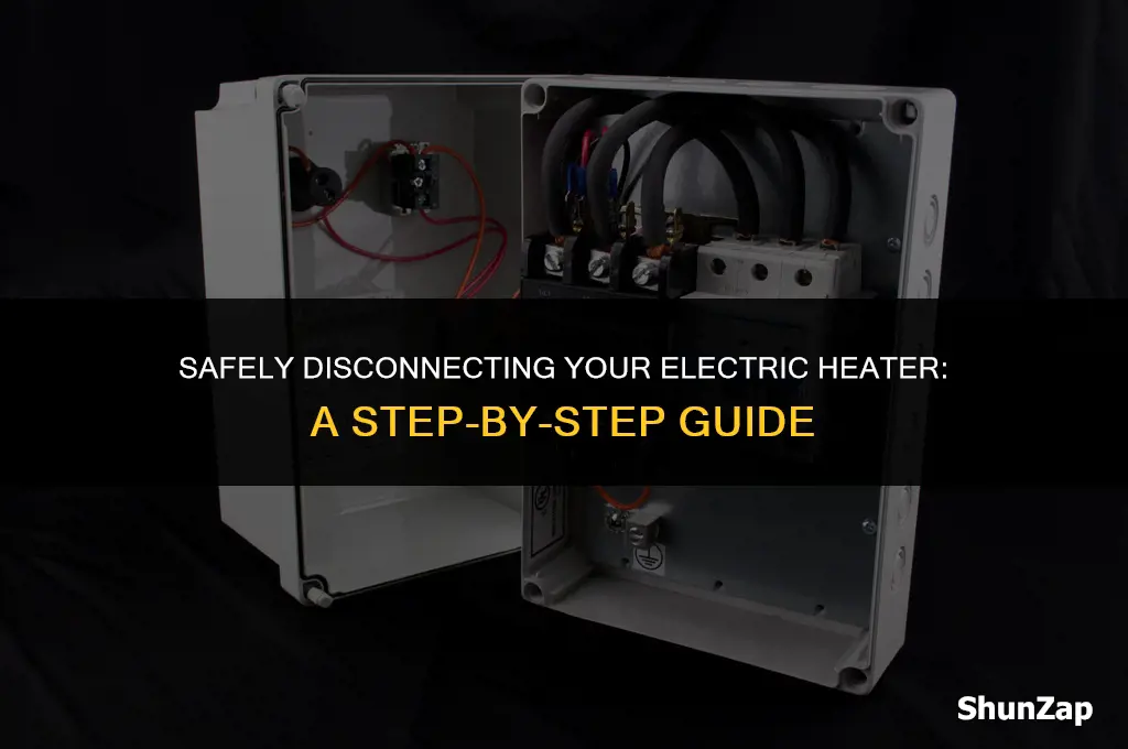 how to disconnect electric heater on fire box