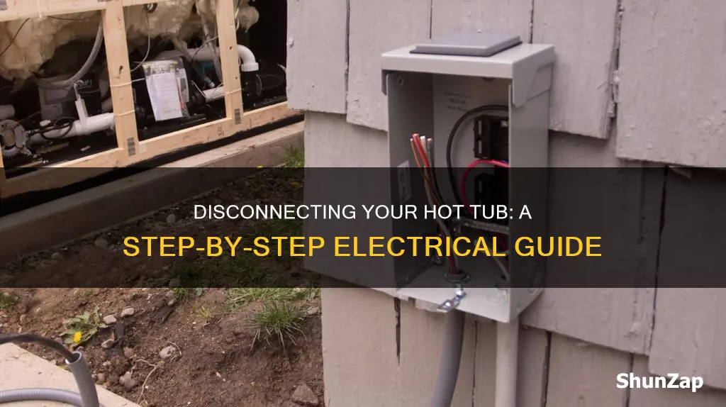 how to disconnect electrical from hot tub